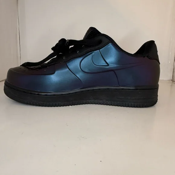 Nike Air Force 1 Low Black Iridescent Purple Chameleon Men’s 8 - Picture 2 of 8